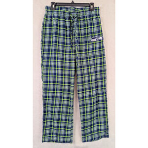 NFL Team Apparel sz M Flannel Pajama Pants Seattle Seahawks women thin 2210